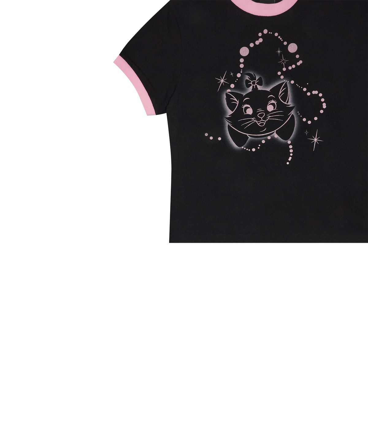 러브이즈트루(LUVISTRUE) [MARIE] FACE TEE(BLACK)