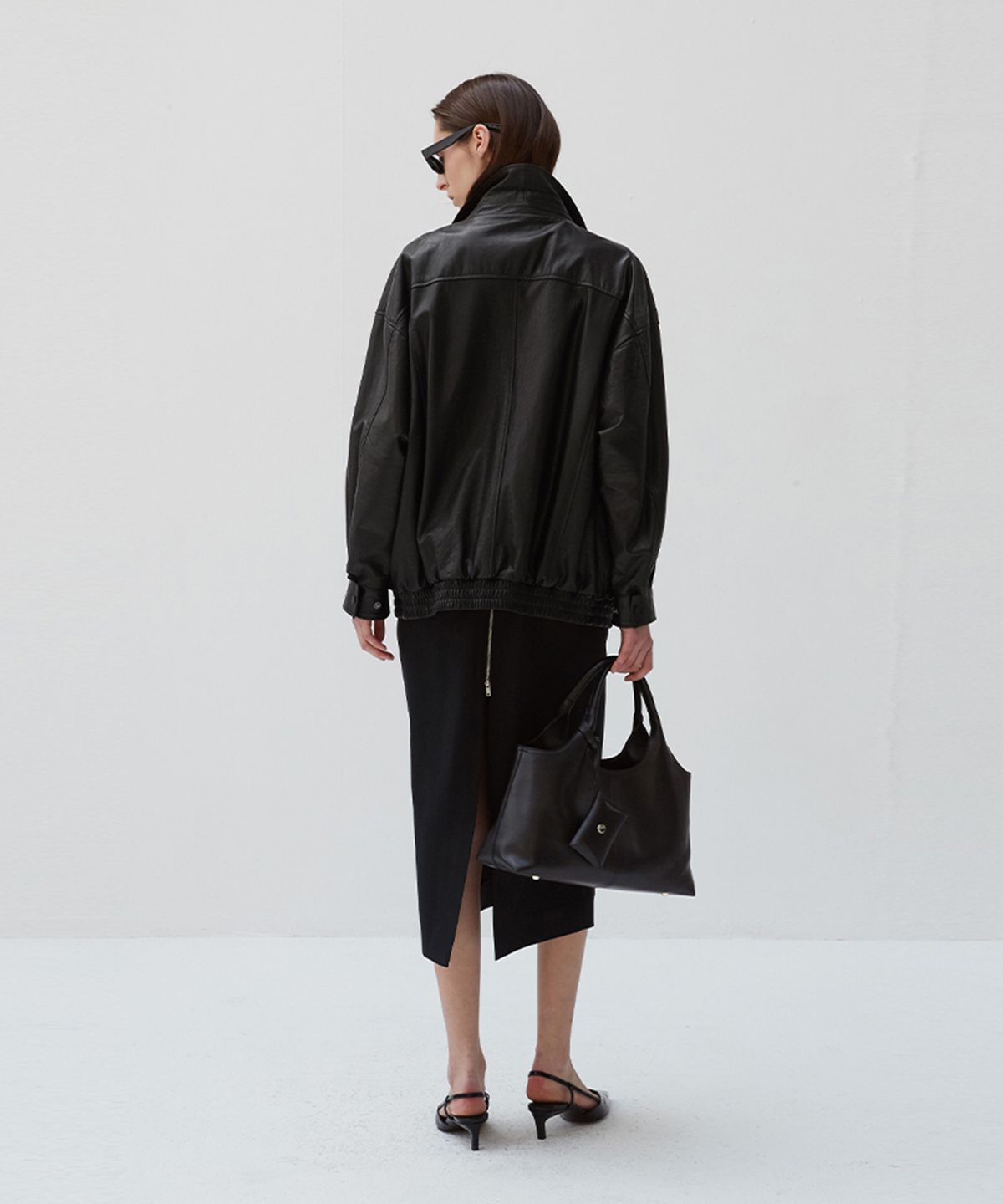 베르데마르(VERDEMAR) Italian vegetable Lambskin Overfit Blouson