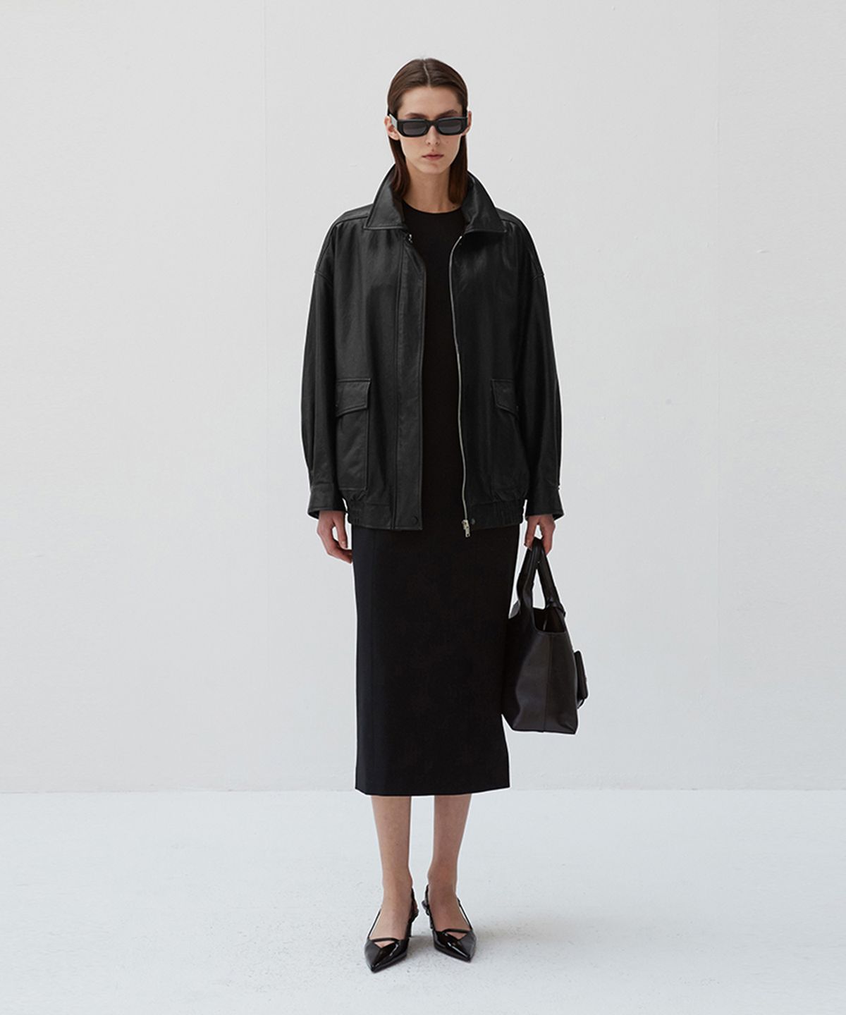 베르데마르(VERDEMAR) Italian vegetable Lambskin Overfit Blouson