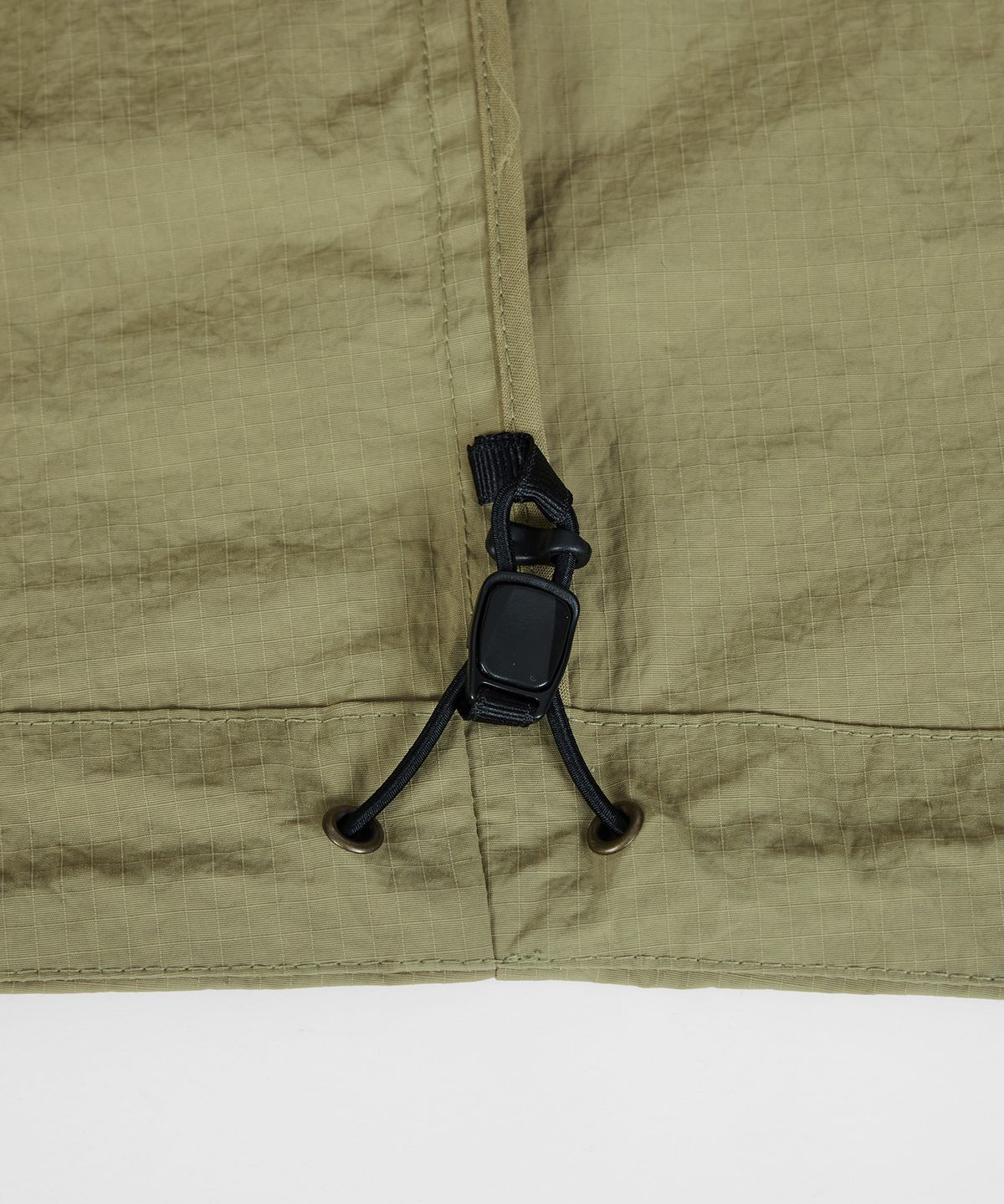 칼라파타르(KALAPATTHAR) Nylon Taslan Half Zip-Up Anorak Jacket - KHAKI