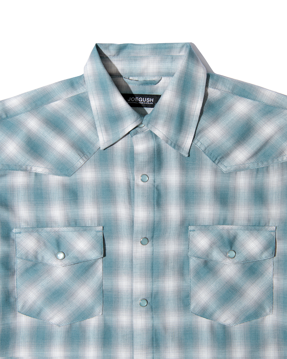 조거쉬(JOEGUSH) Kurt 3 Flannel Shirt (Teal Green)
