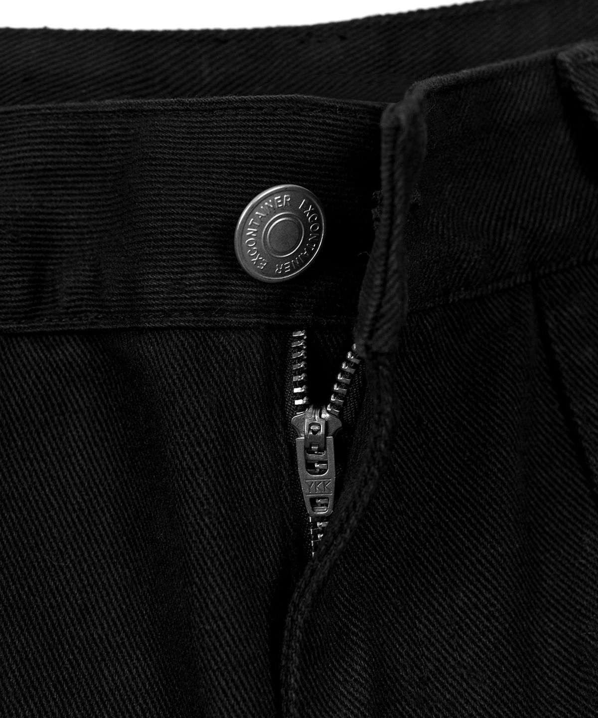엑스컨테이너(EXCONTAINER) 코튼 퍼티그 버뮤다 워크 하프 팬츠 (BLACK)