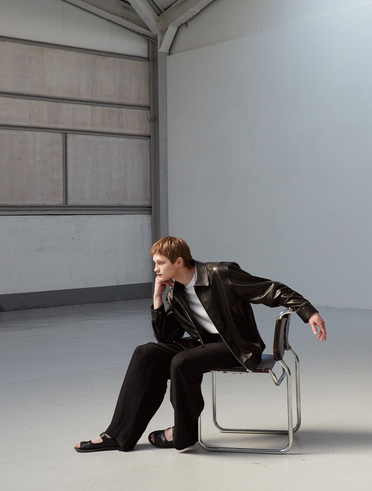 베르데마르(VERDEMAR) European Lambskin Overfit Minimal Blouson