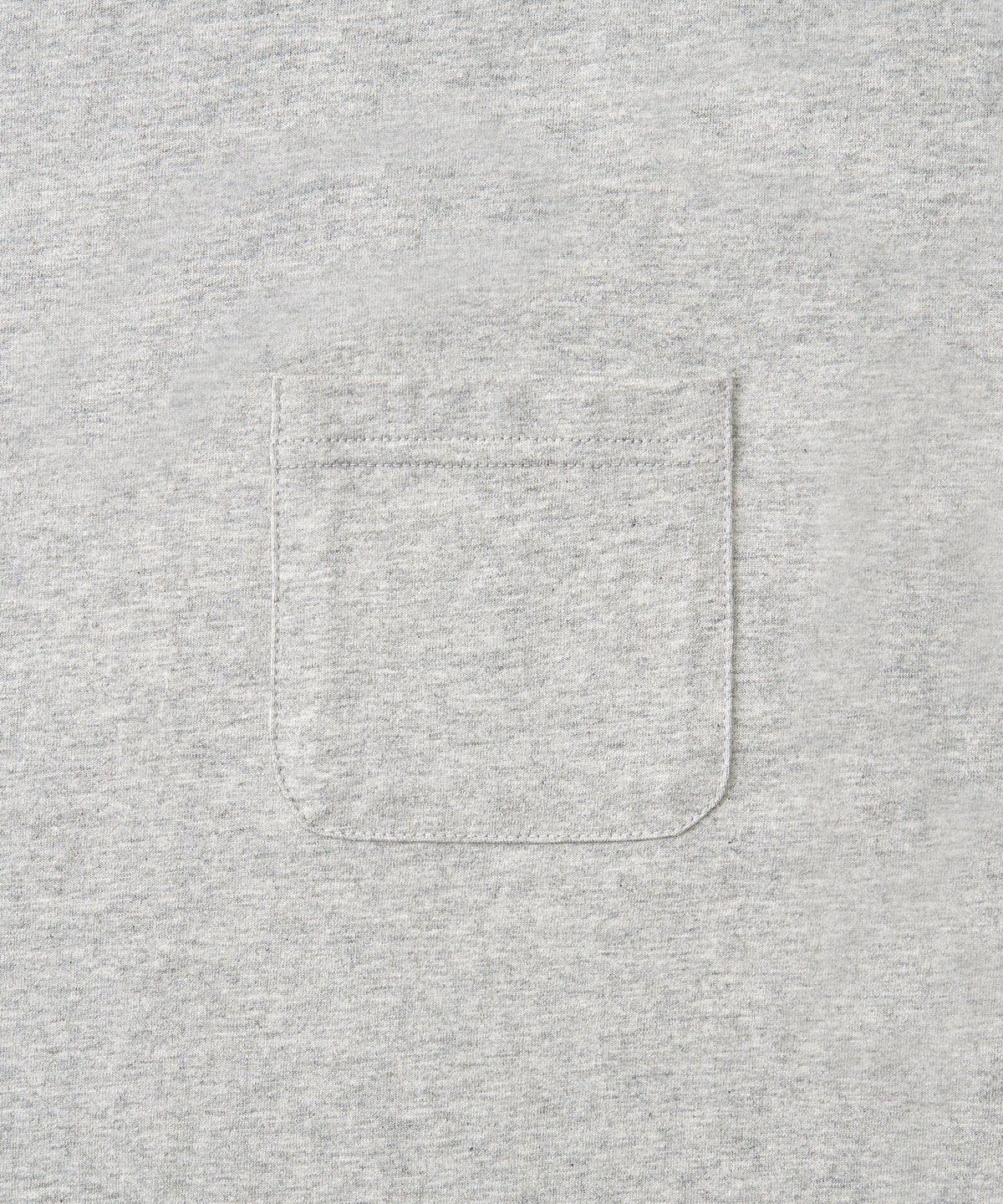 엑스컨테이너(EXCONTAINER) 포켓 하프 링거 티셔츠 (MELANGE GREY)