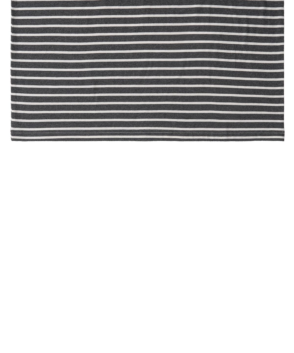 엑스컨테이너(EXCONTAINER) 리브드 스트라이프 하프 링거 티셔츠 (CREAM GREY)