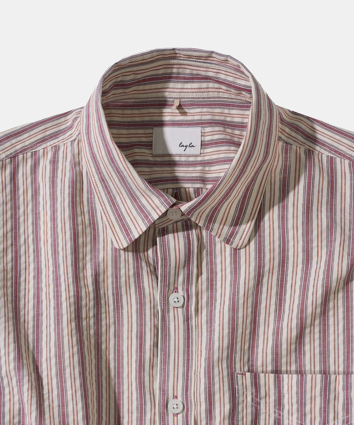 다이아몬드 레이라(DIAMOND LAYLA) Retro Mood Stripe Seersucker Shirt S166