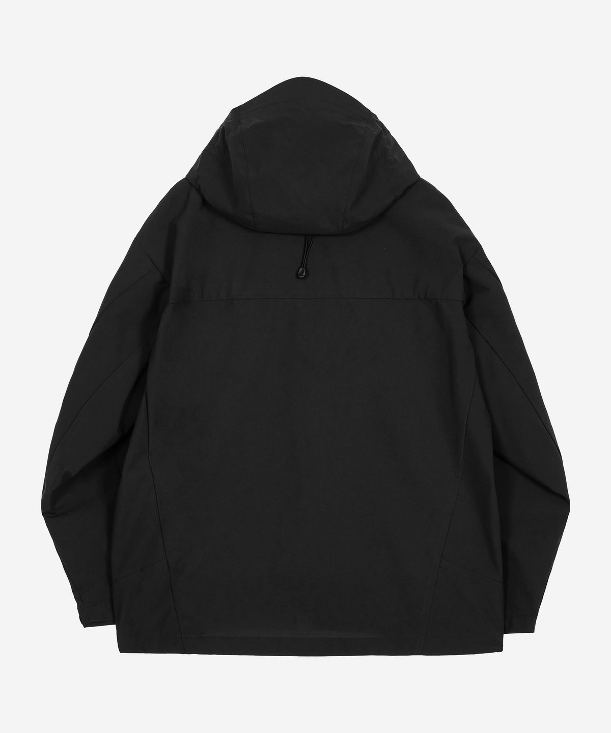 칼라파타르(KALAPATTHAR) 3Layer Offset Zip Pocket Hooded Jacket - BLACK