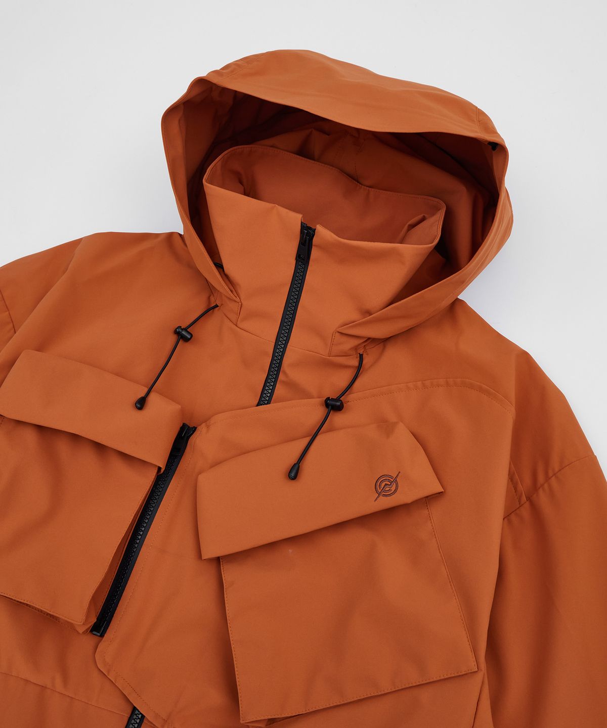 칼라파타르(KALAPATTHAR) 3Layer Offset Zip Pocket Hooded Jacket - CAMEL