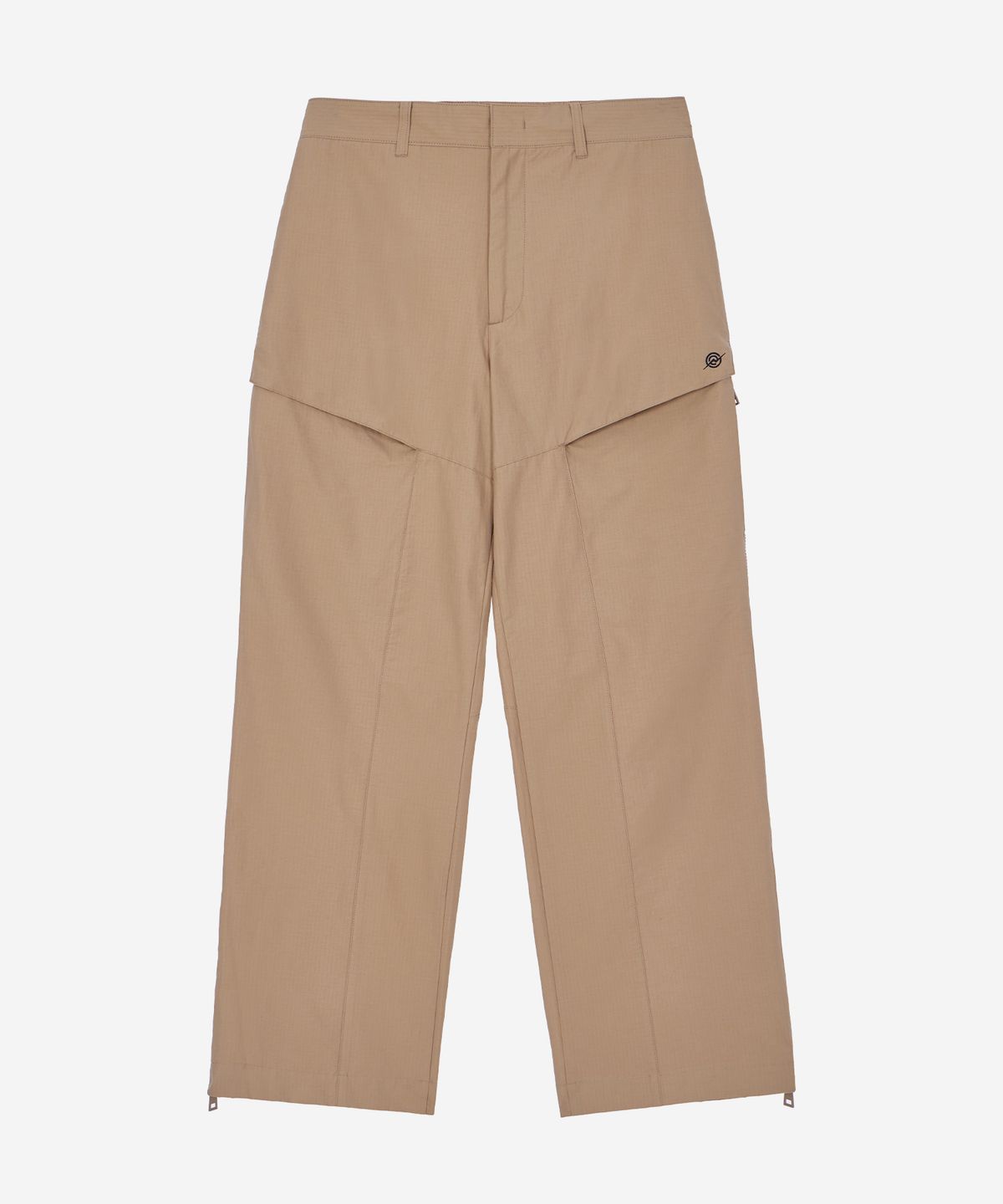 칼라파타르(KALAPATTHAR) CN Wide Ankle Zipped Cargo Pants - BEIGE