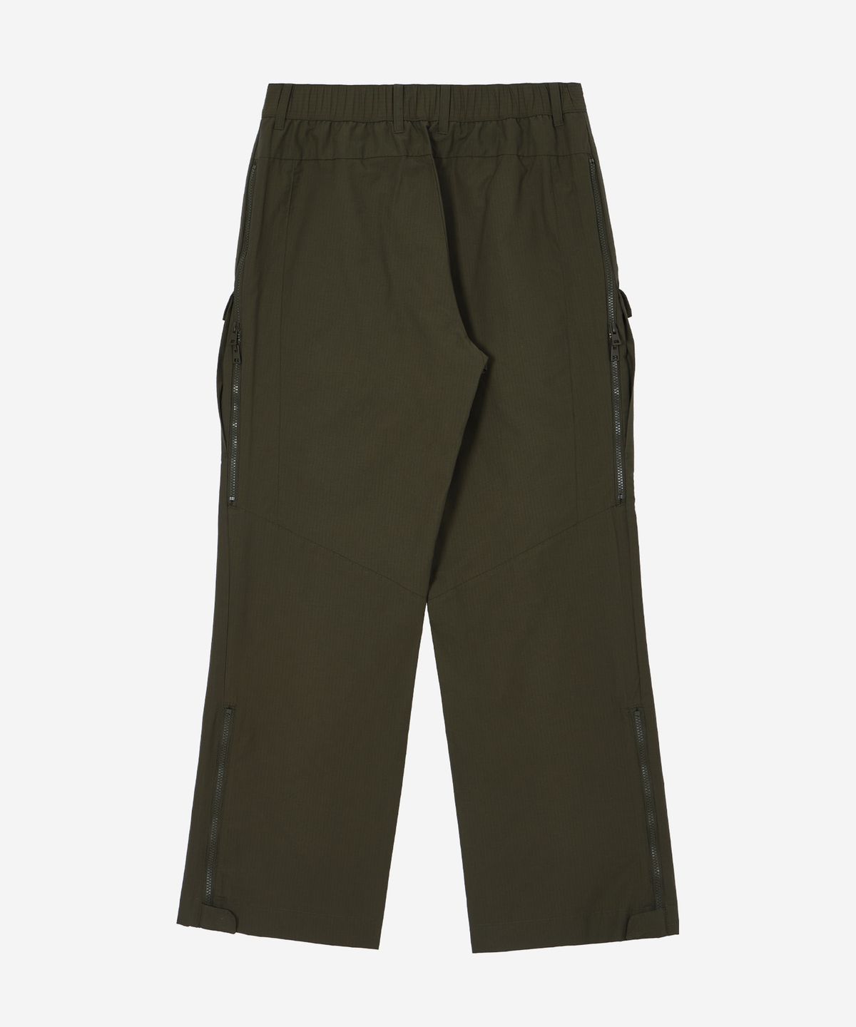 칼라파타르(KALAPATTHAR) CN Wide Ankle Zipped Cargo Pants - KHAKI