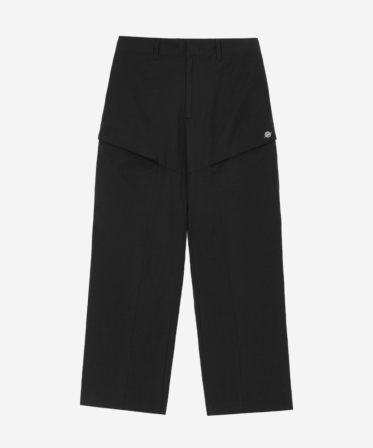 칼라파타르(KALAPATTHAR) CN Wide Ankle Zipped Cargo Pants - BLACK