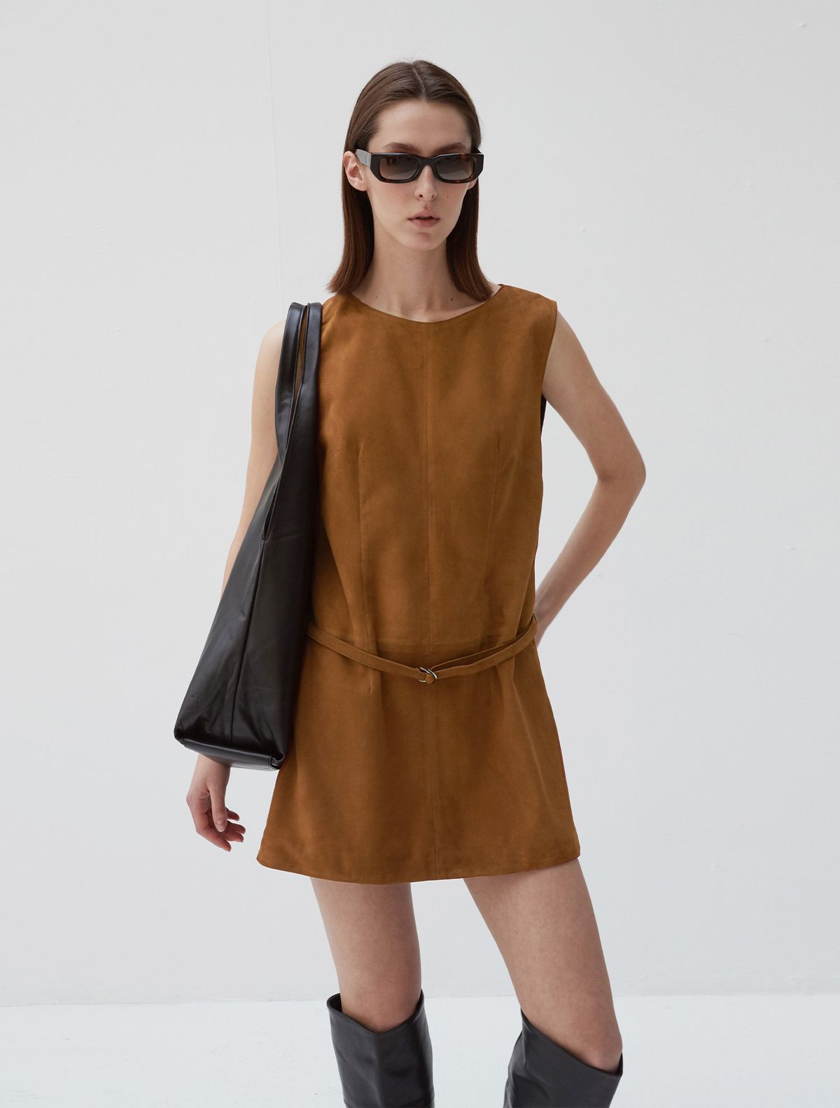 베르데마르(VERDEMAR) Italian nappa lambskin Hobo bag_Black
