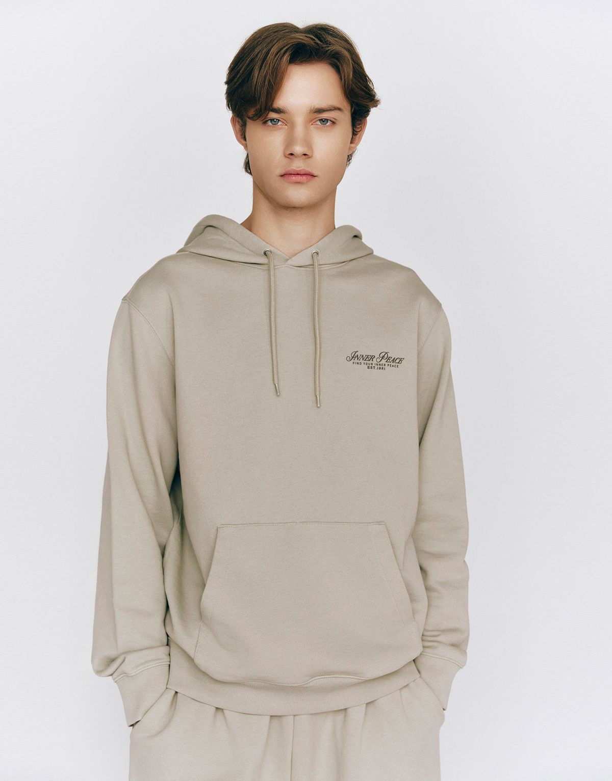 지오다노(GIORDANO) 웰니스 그래픽 후드티 025517 [2color]