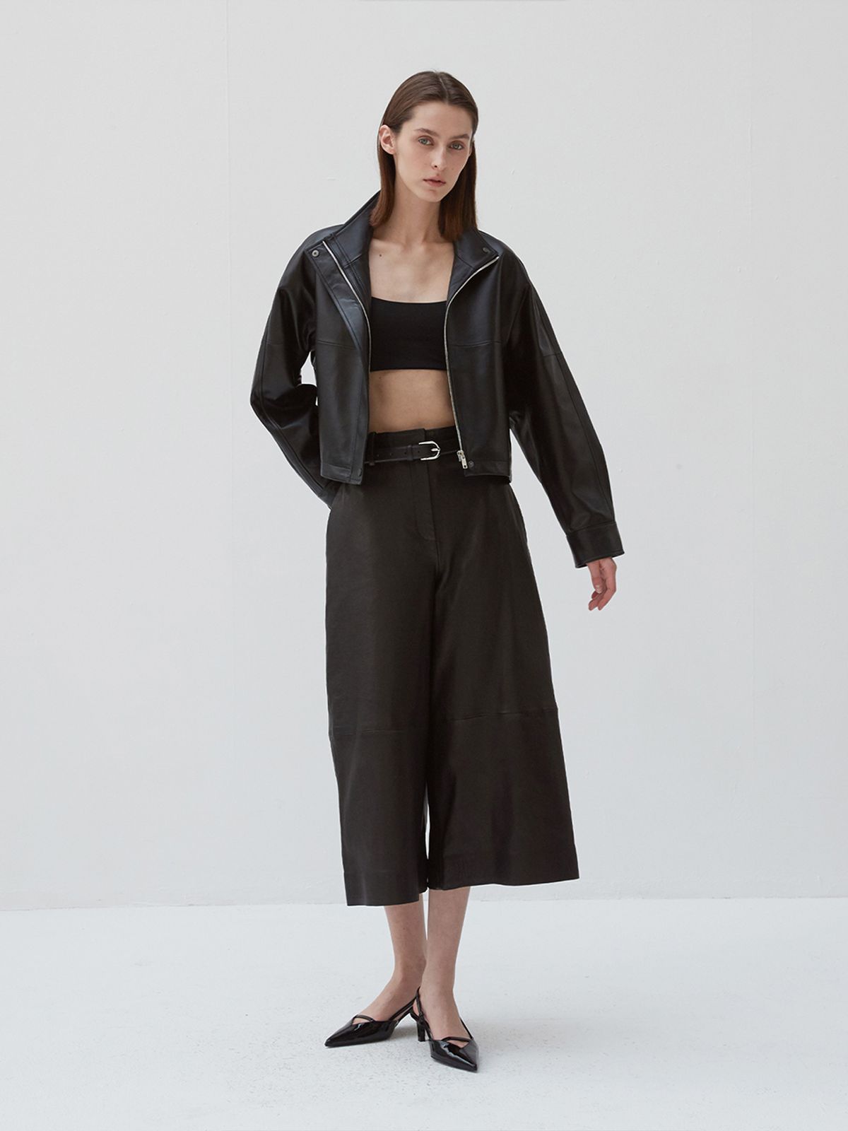 베르데마르(VERDEMAR) Mordern leather belt_Black