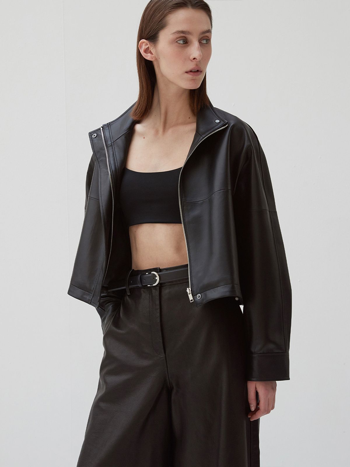 베르데마르(VERDEMAR) Mordern leather belt_Black