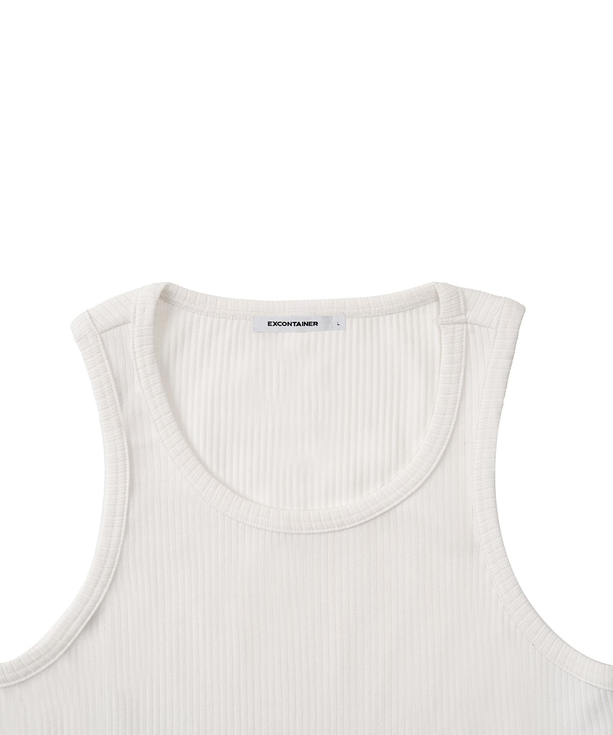 엑스컨테이너(EXCONTAINER) 이지 베이직 슬리브리스 (WHITE)