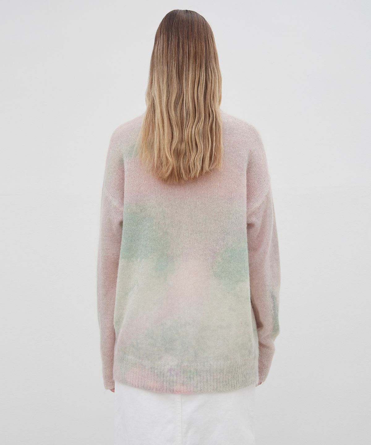 르바(LEVAR) Mohair Gradation Round Knit - Gradation Pink