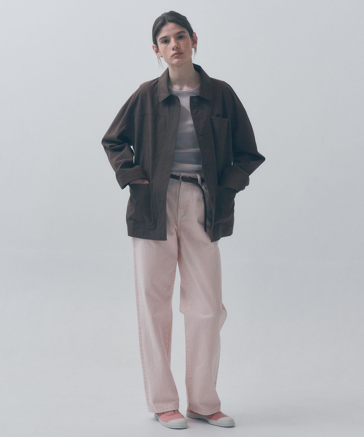 벤시몽(BENSIMON) PINK DYING DENIM PANTS - LIGHT PINK