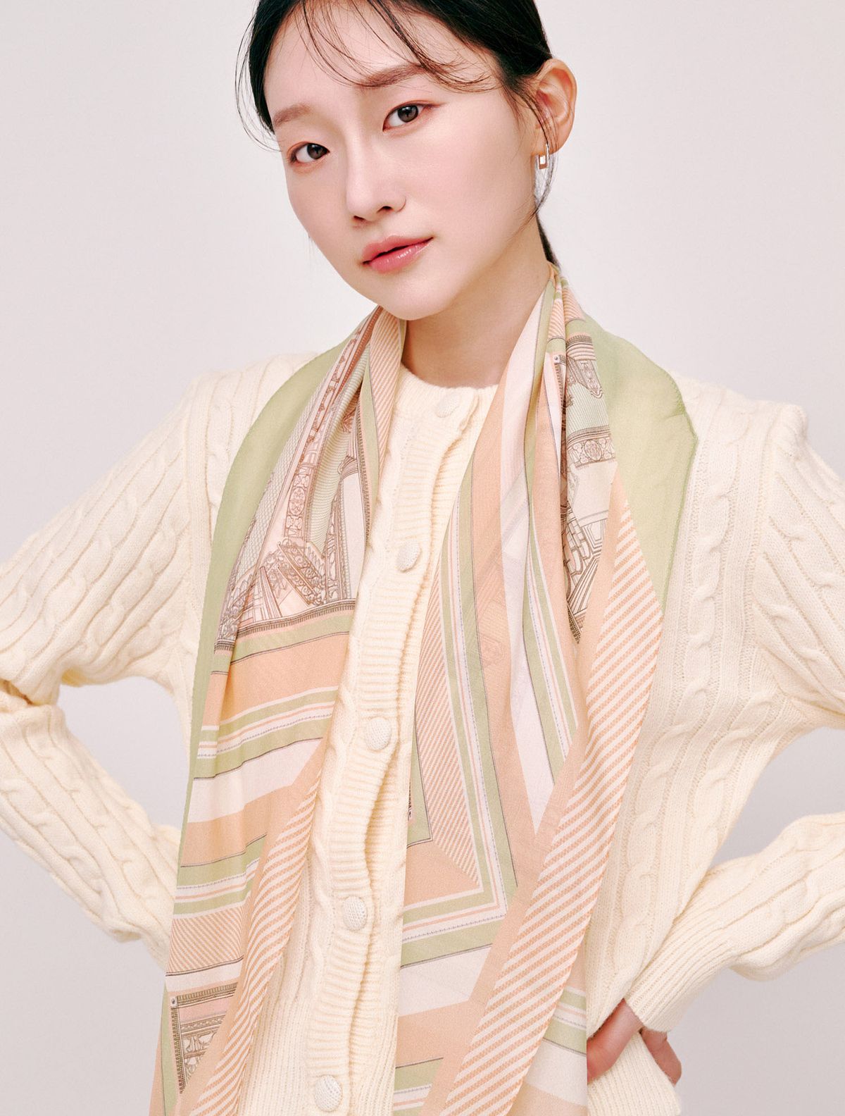 생럭슈(SAINTLUXURE) 멜리아 그린베이지