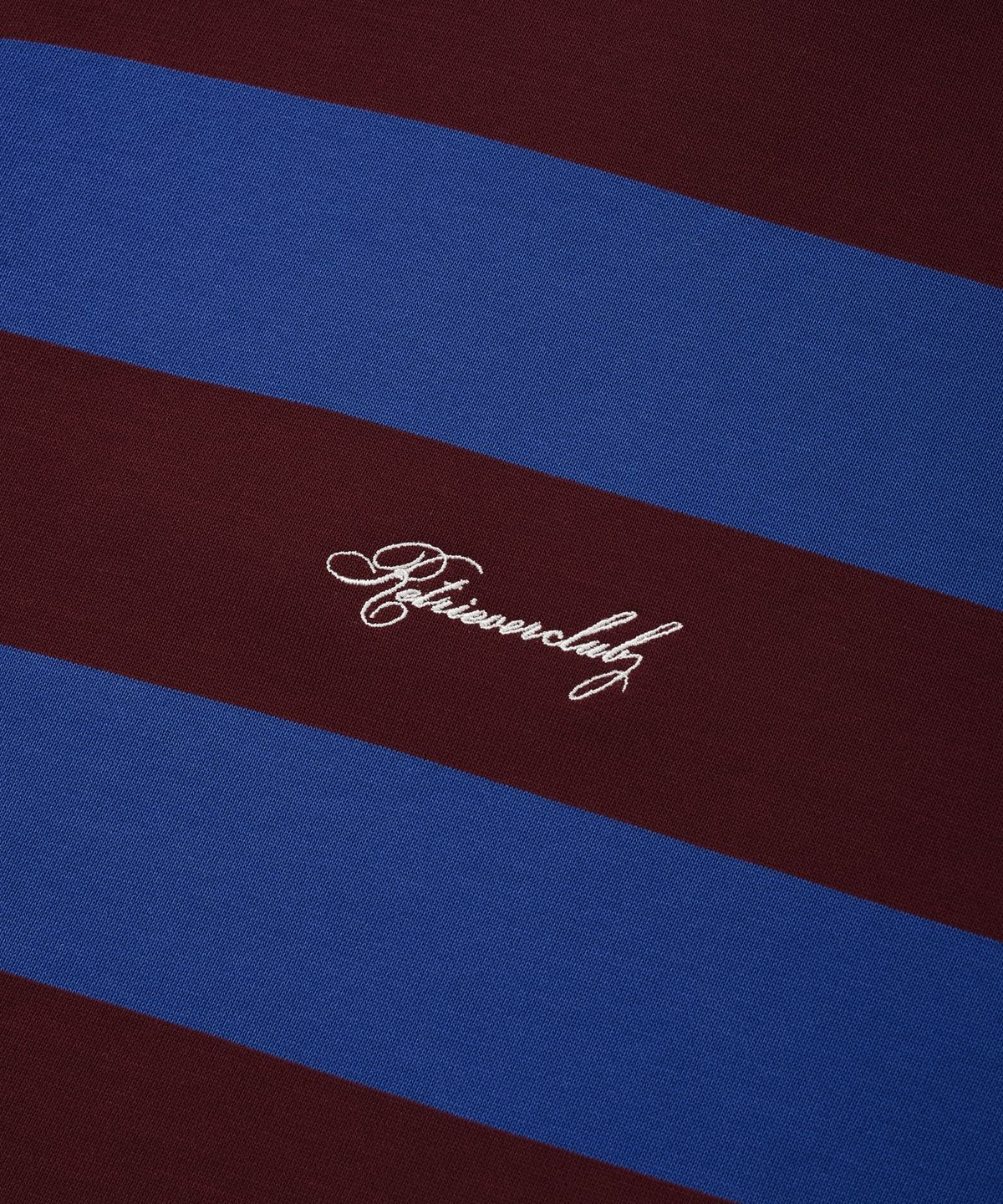 리트리버클럽(RETRIEVER CLUB) BOLD STRIPE HOOD ZIP UP [BLUE]