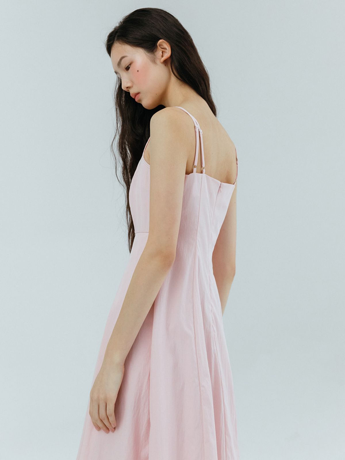 에트몽(ETMON) Slip Twin Strap Dress, Pink