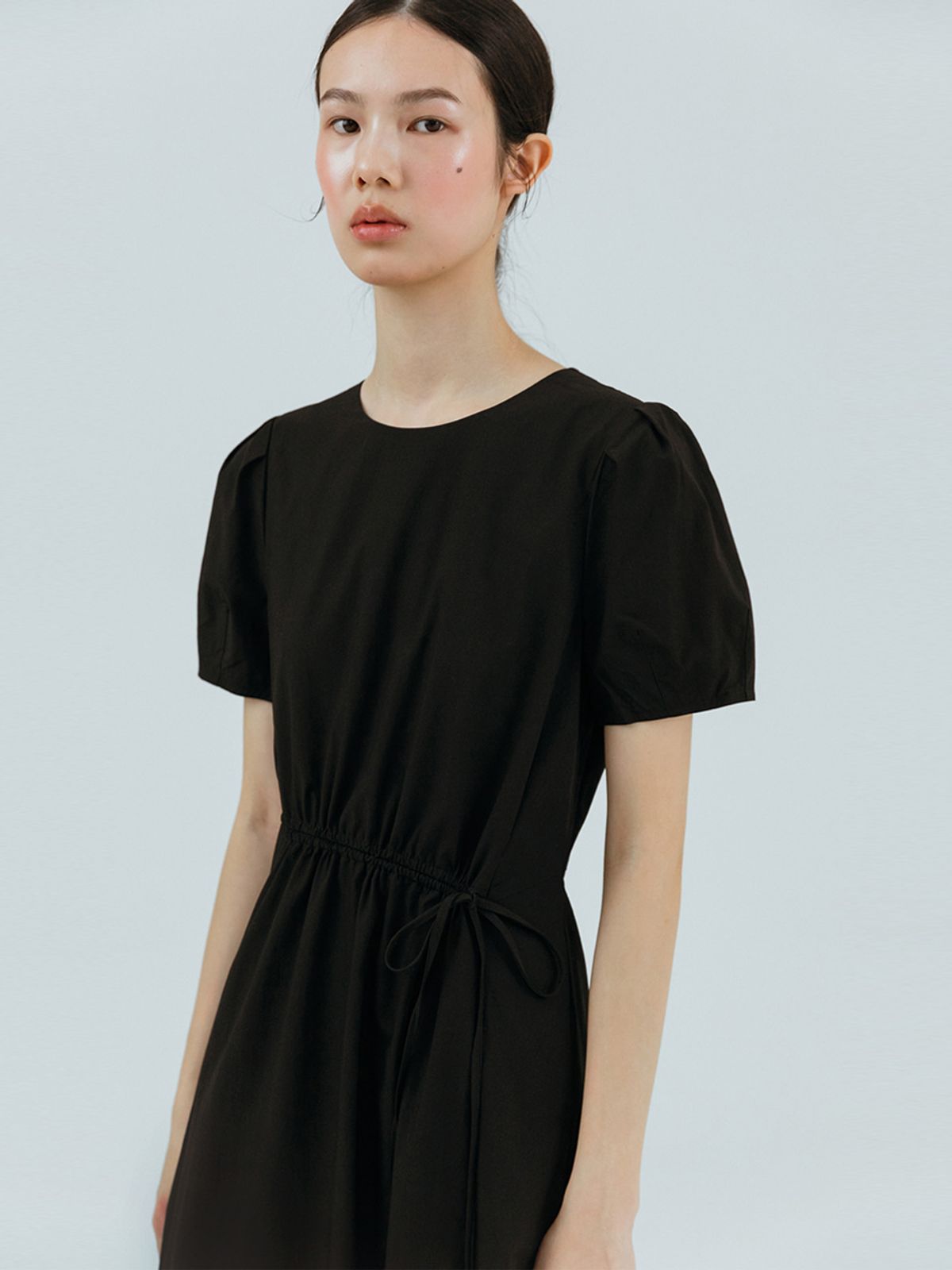 에트몽(ETMON) Unbalance String Dress, Black