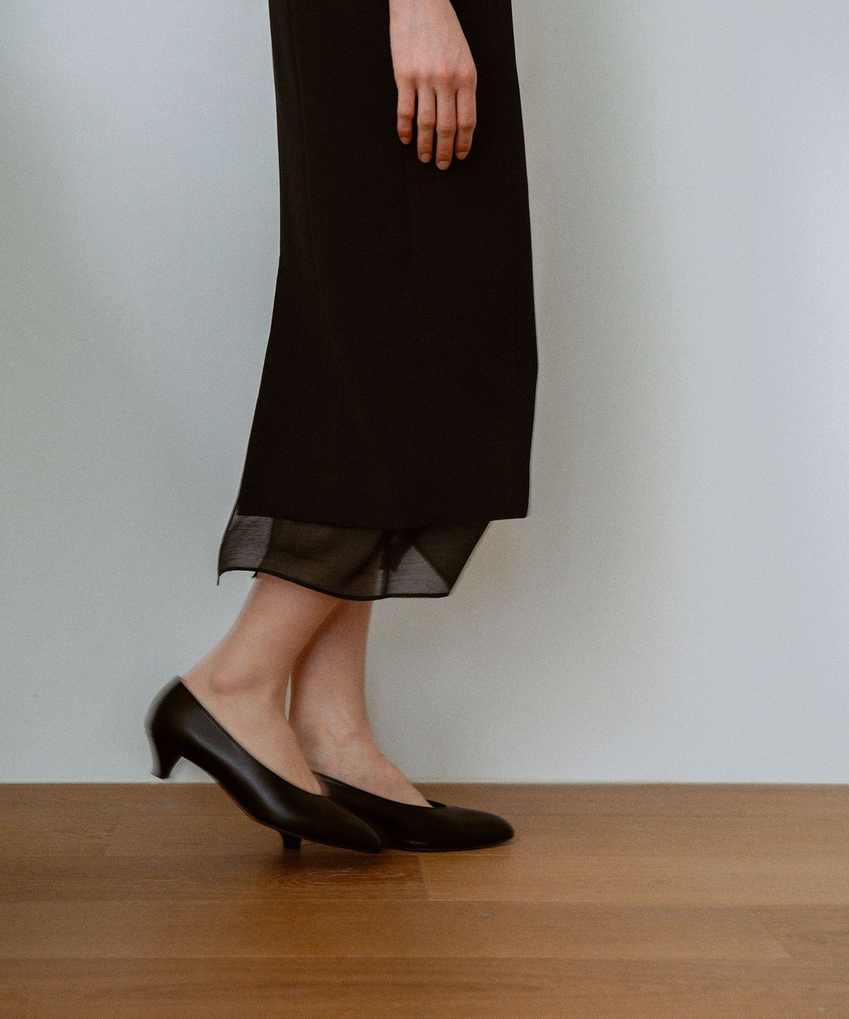 라메레이(LAMEREI) Square See-through Dress[LMBFCO25DR5806]-Black