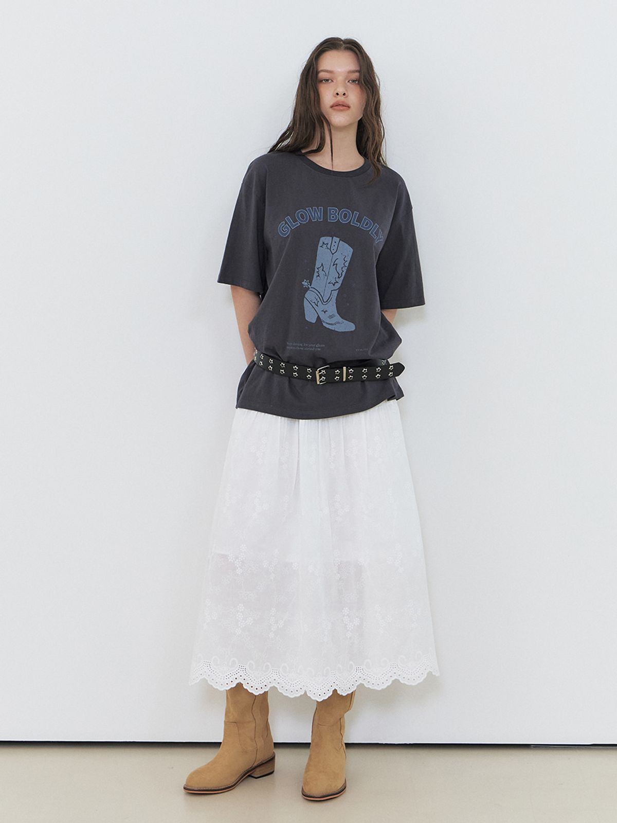 에트몽(ETMON) Boldly Graphic T-Shirt, Charcoal
