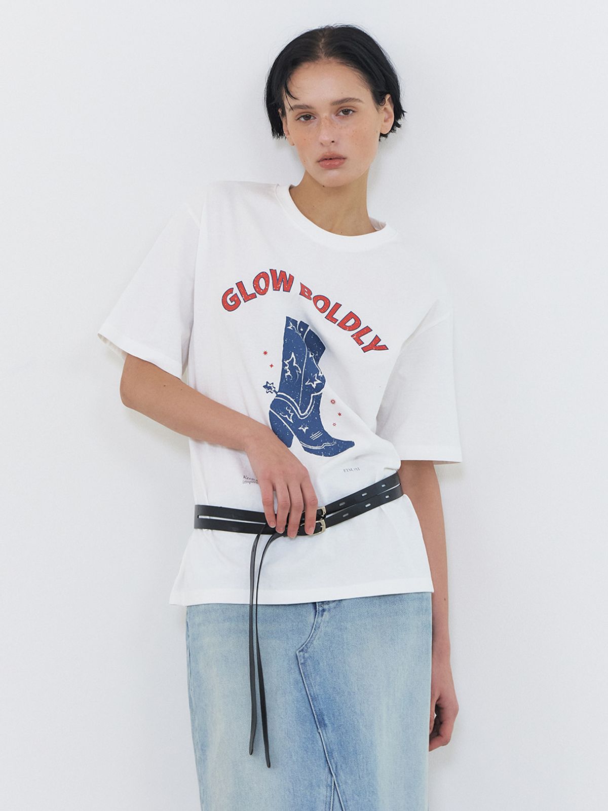 에트몽(ETMON) Boldly Graphic T-Shirt, White