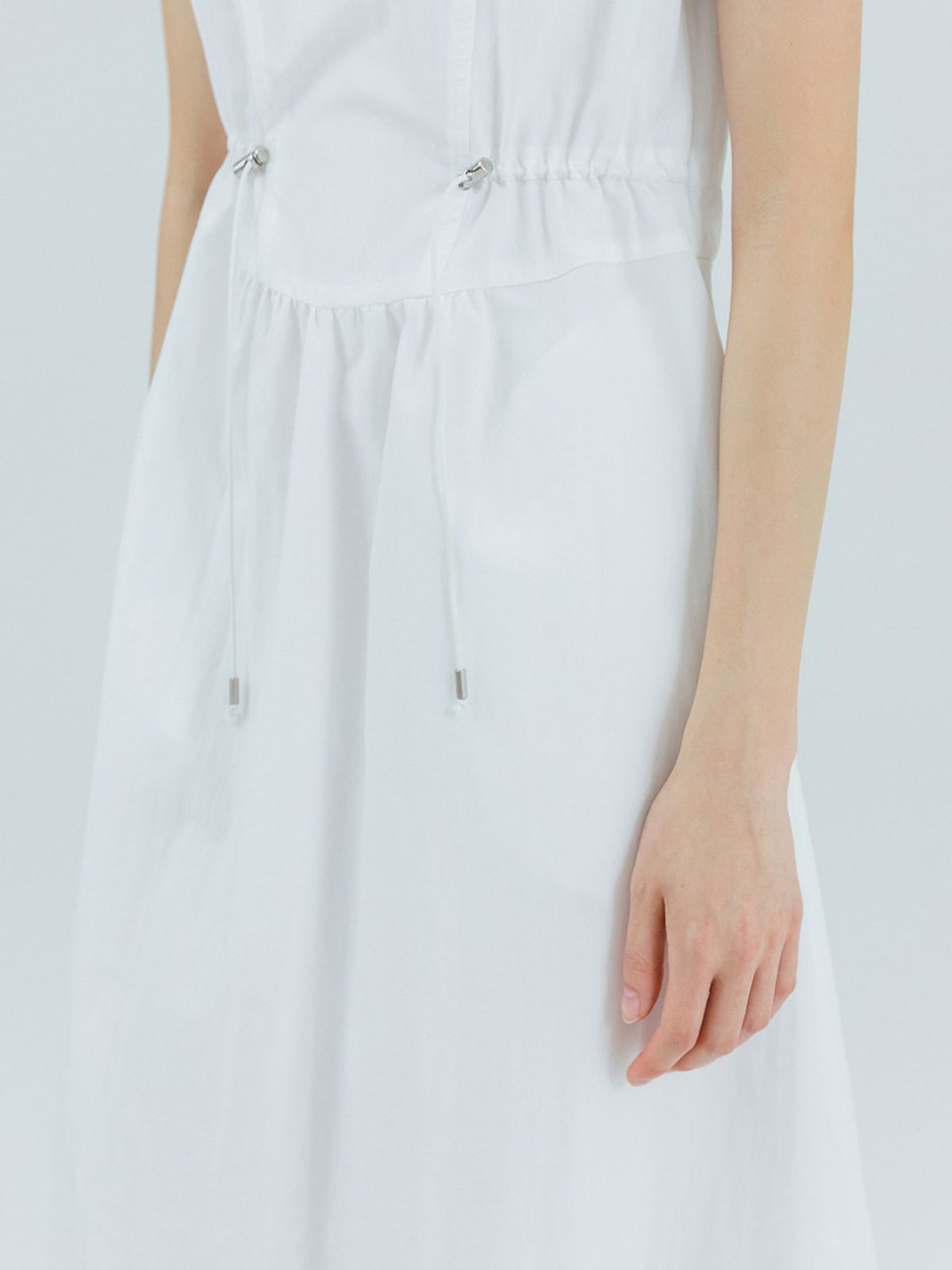 에트몽(ETMON) String Stopper Dress, White