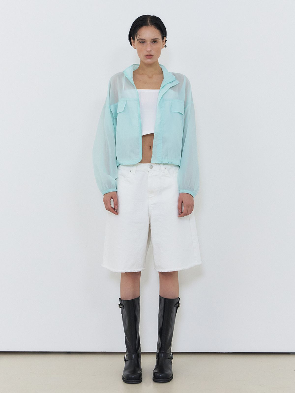 에트몽(ETMON) Sheer Wind Jumper, Mint