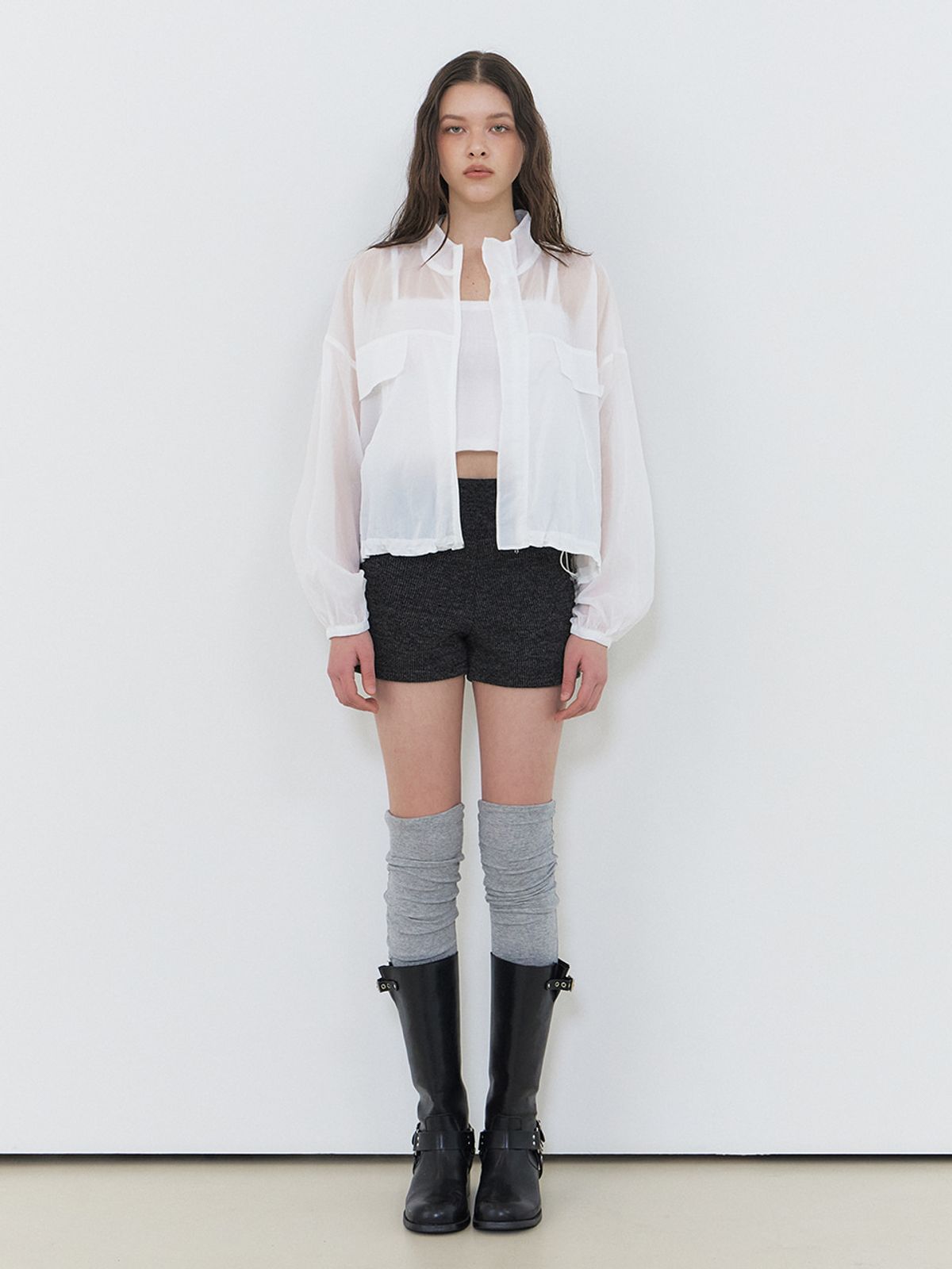 에트몽(ETMON) Sheer Wind Jumper, White