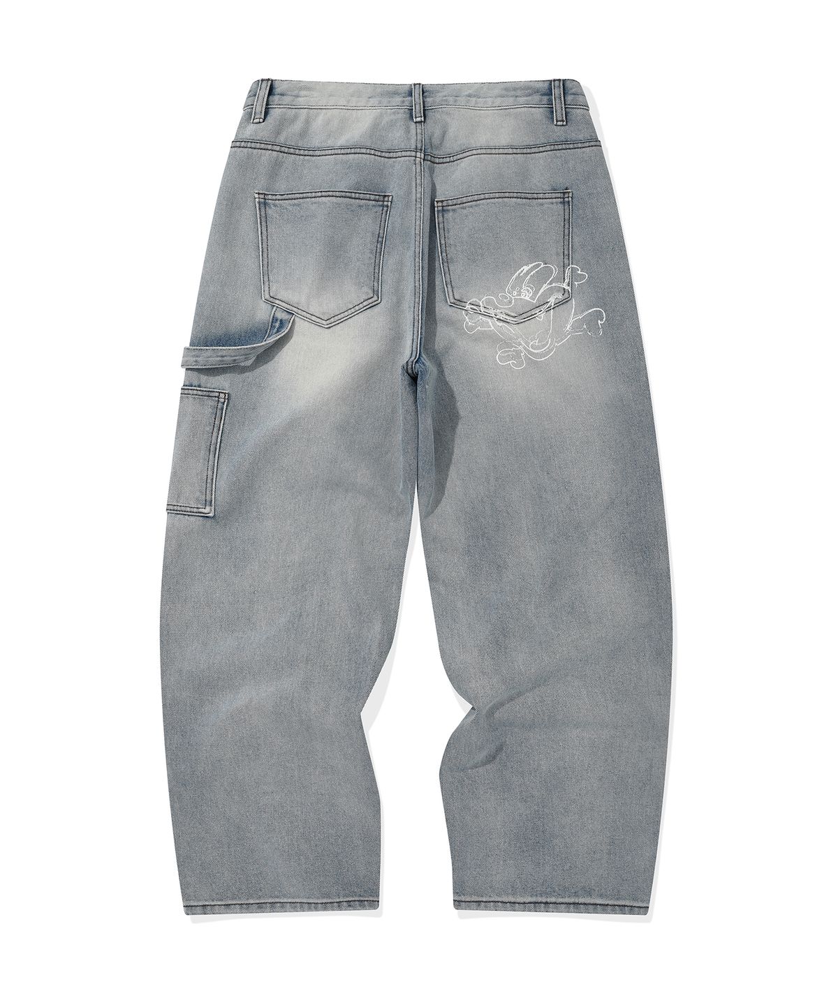 리트리버클럽(RETRIEVER CLUB) BONE DOG DOUBLE KNEE PANTS [LIGHT BLUE]