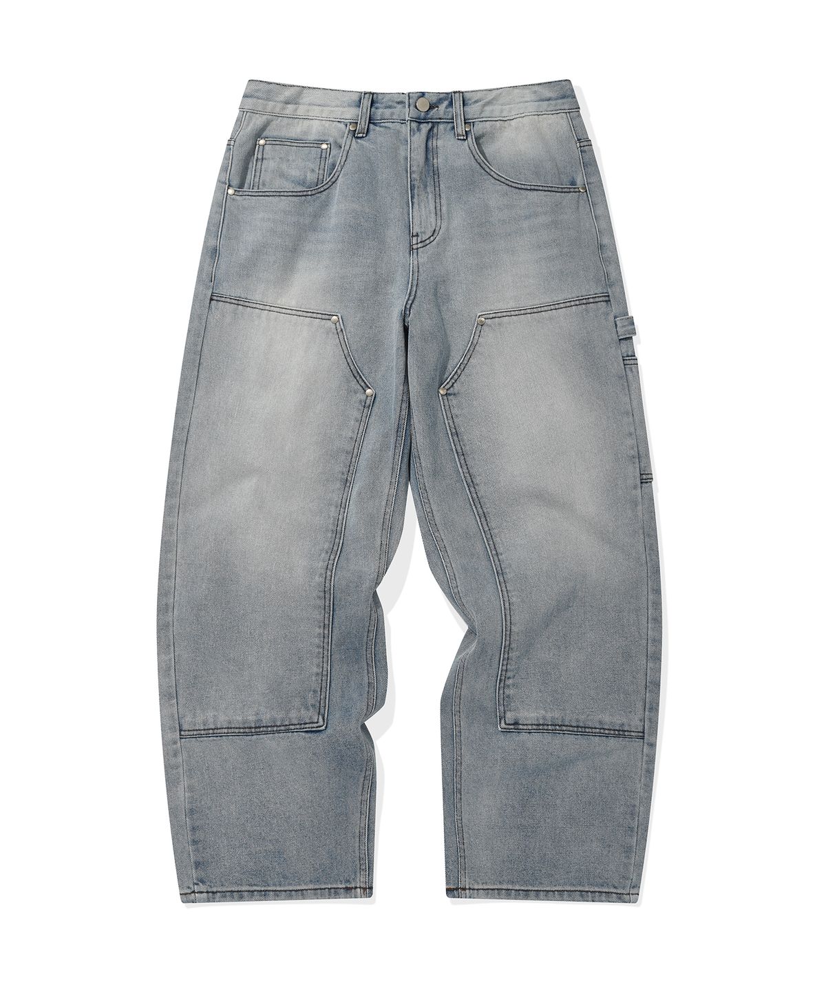 리트리버클럽(RETRIEVER CLUB) BONE DOG DOUBLE KNEE PANTS [LIGHT BLUE]