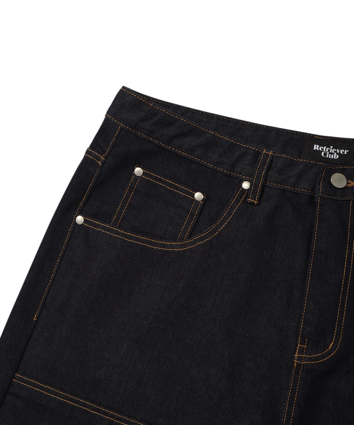 리트리버클럽(RETRIEVER CLUB) BONE DOG DOUBLE KNEE PANTS [INDIGO BLACK]