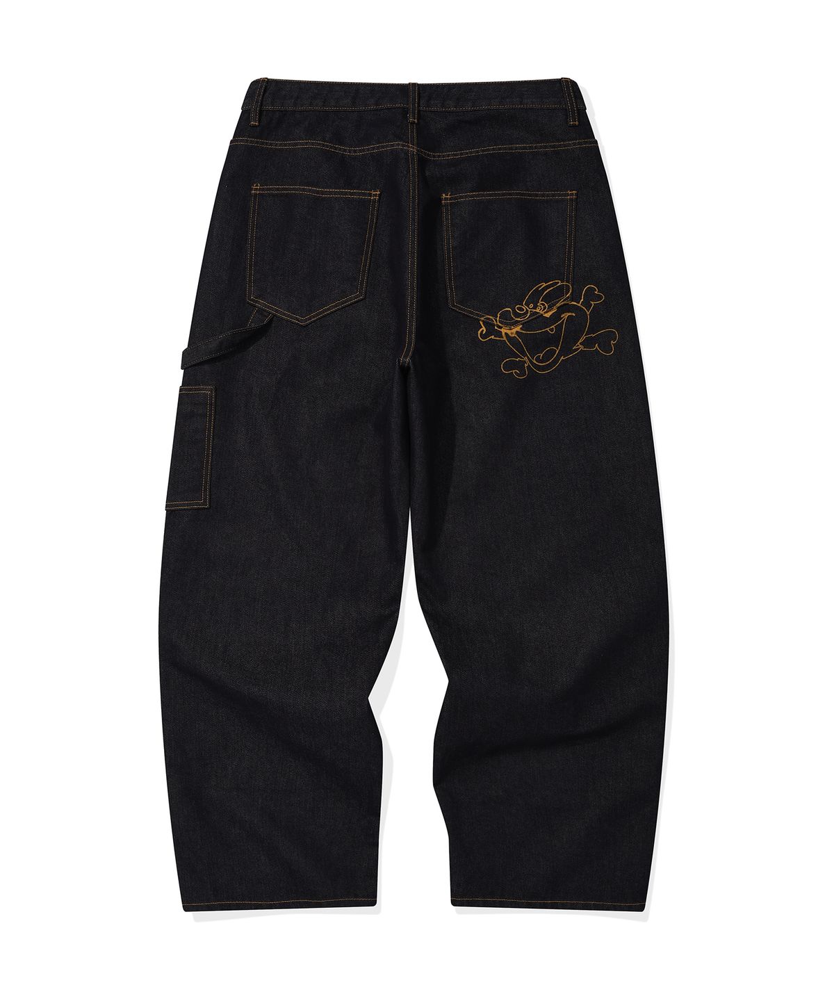 리트리버클럽(RETRIEVER CLUB) BONE DOG DOUBLE KNEE PANTS [INDIGO BLACK]