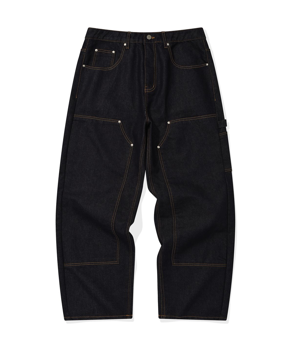 리트리버클럽(RETRIEVER CLUB) BONE DOG DOUBLE KNEE PANTS [INDIGO BLACK]