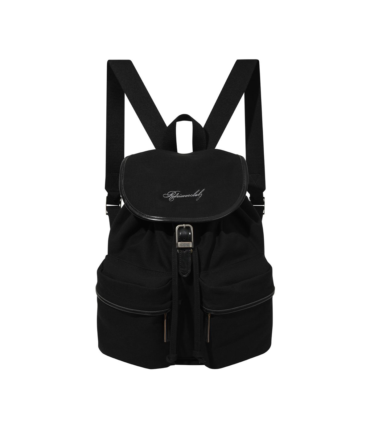 리트리버클럽(RETRIEVER CLUB) RC LOGO RUCK SACK [BLACK]