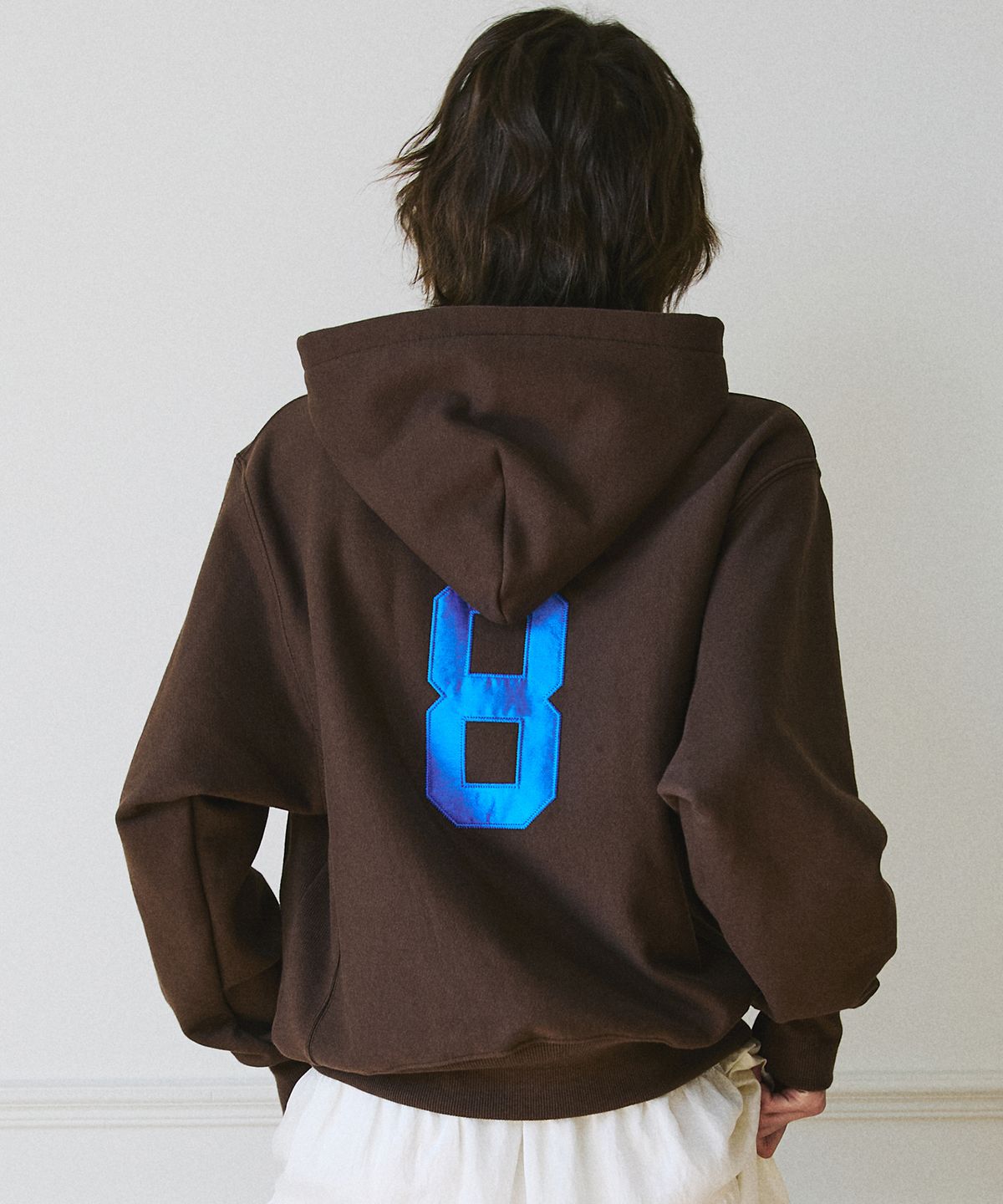 그린버터(GREENBUTTER) Patch Embroidery Hoodie (Brown)