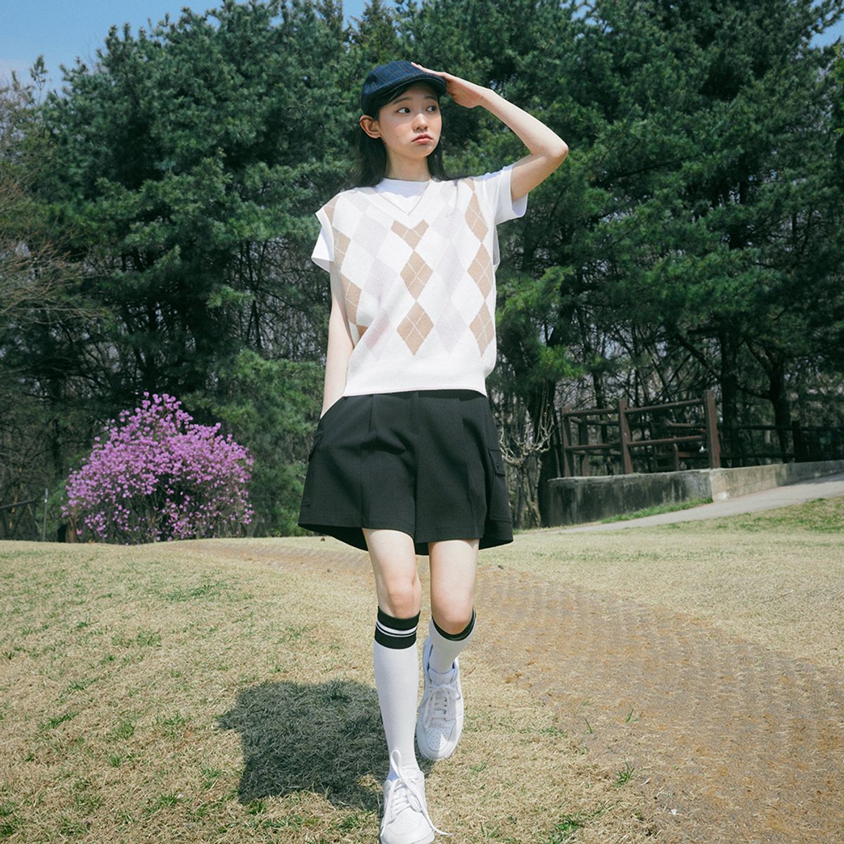 릭크(LIKK) 아웃포켓 크롭 팬츠 (블랙)