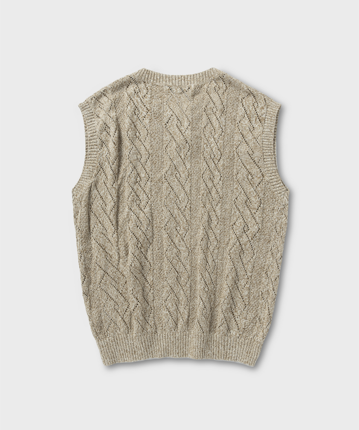 넌블랭크(NONBLANK) 크로쉐 베스트_BEIGE