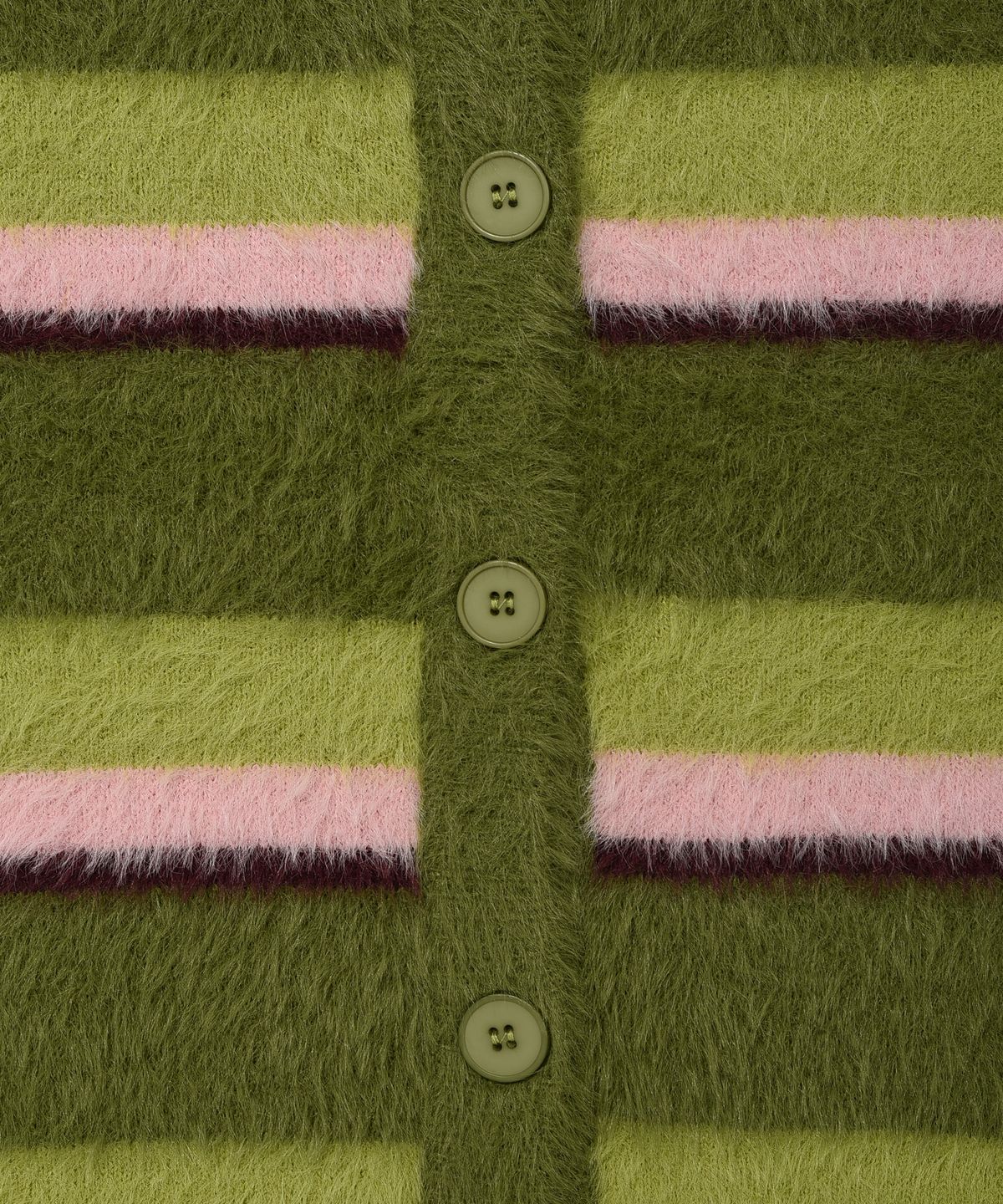 리트리버클럽(RETRIEVER CLUB) MULTI STRIPE CARDIGAN [LIME]