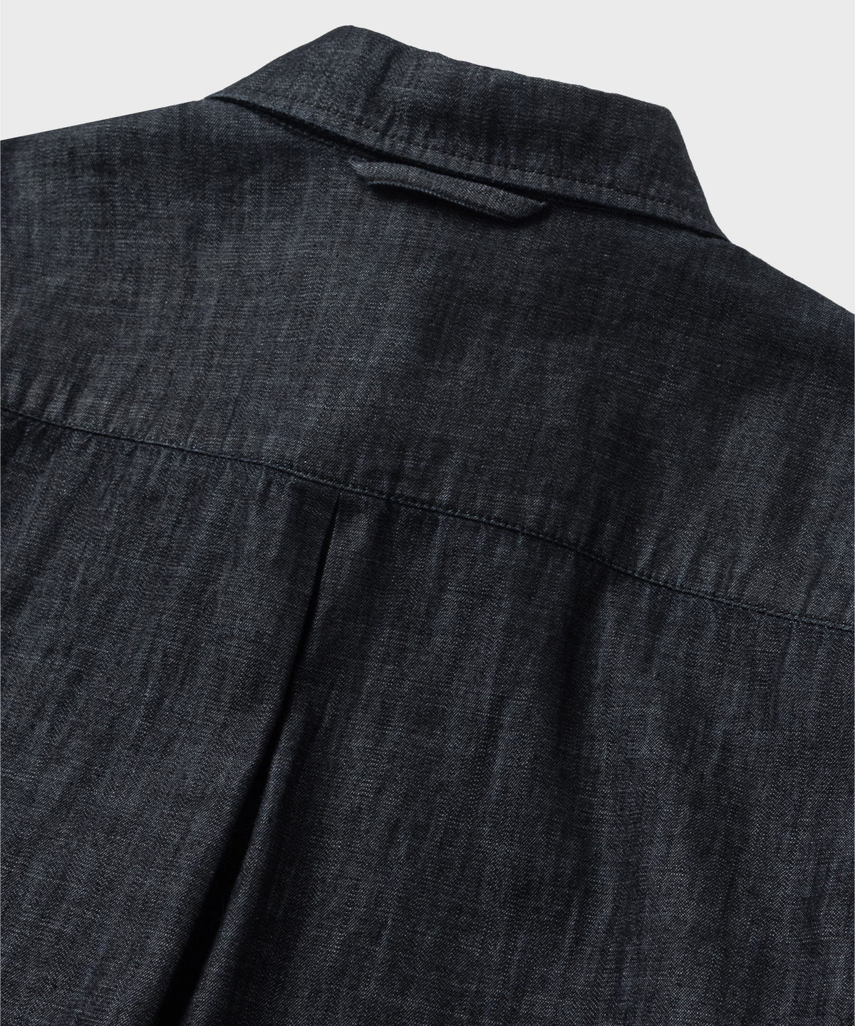 넌블랭크(NONBLANK) 워싱 슬럽 데님 셔츠_BLACK