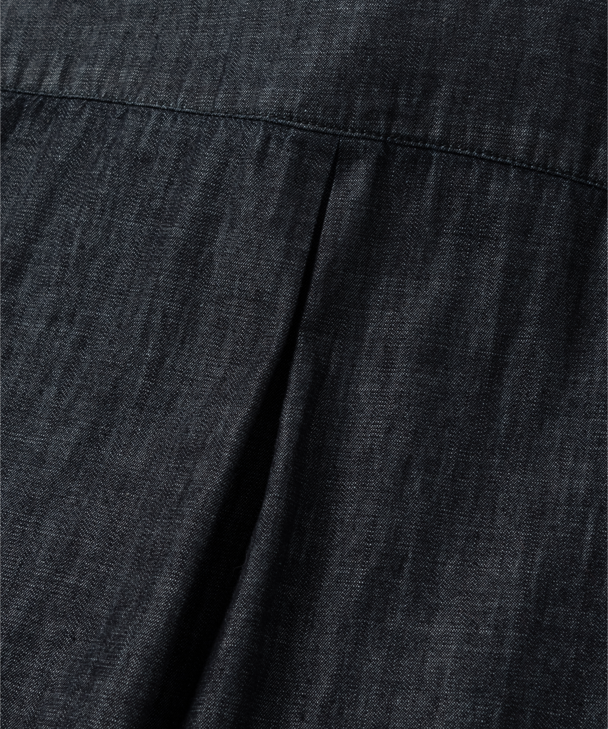 넌블랭크(NONBLANK) 워싱 슬럽 데님 셔츠_BLACK
