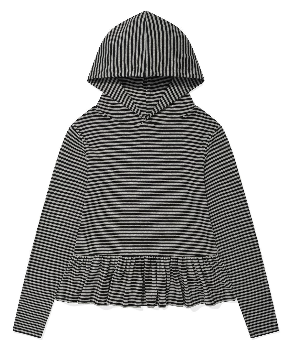 리트리버클럽(RETRIEVER CLUB) RUFFLE HOODIE [STRIPE]