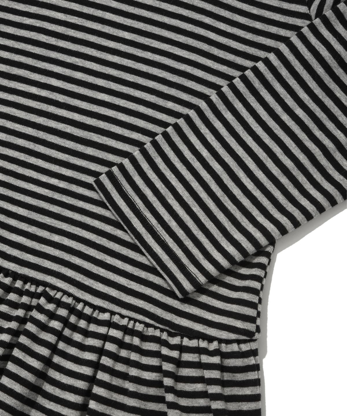 리트리버클럽(RETRIEVER CLUB) RUFFLE HOODIE [STRIPE]