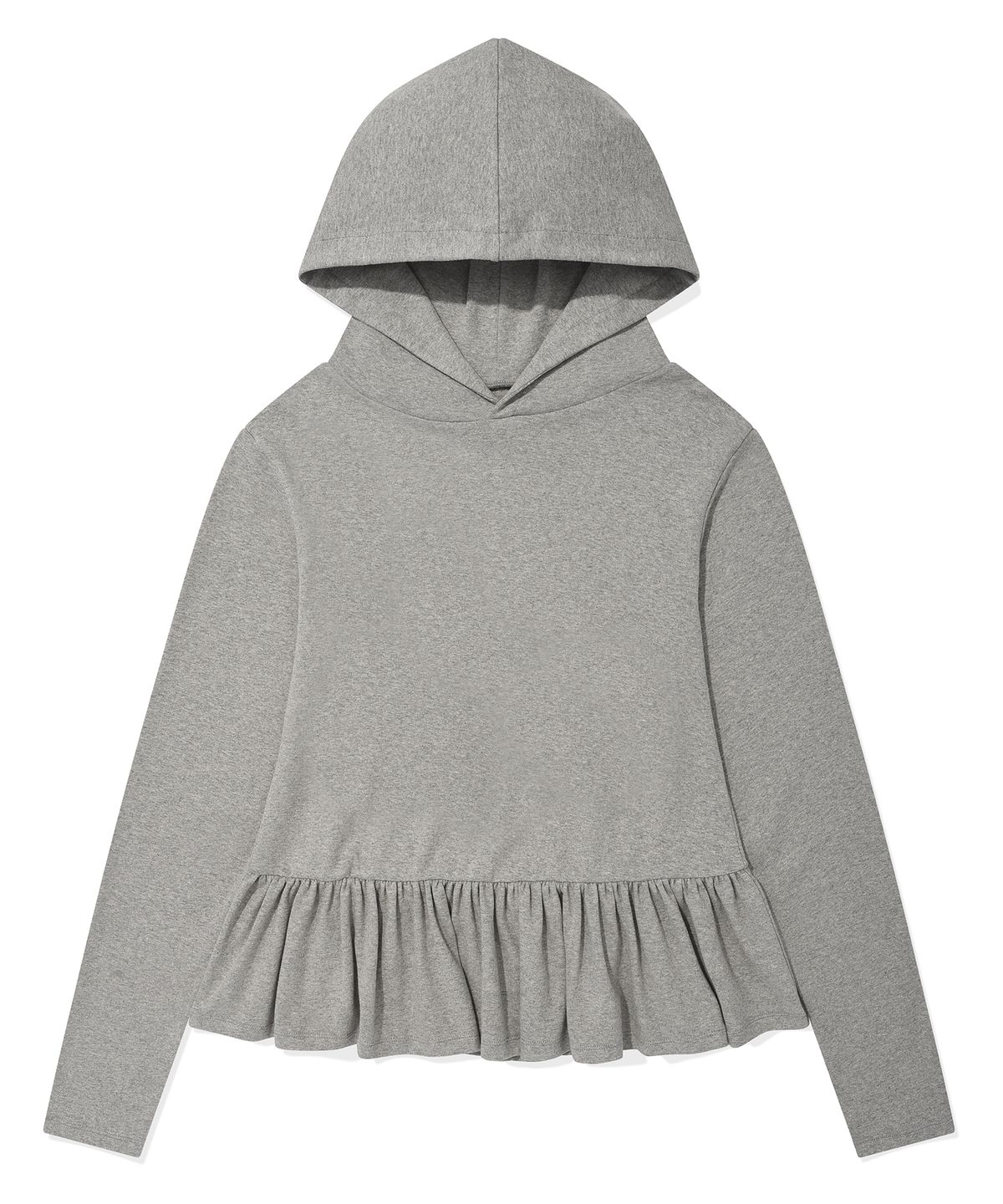 리트리버클럽(RETRIEVER CLUB) RUFFLE HOODIE [GRAY]