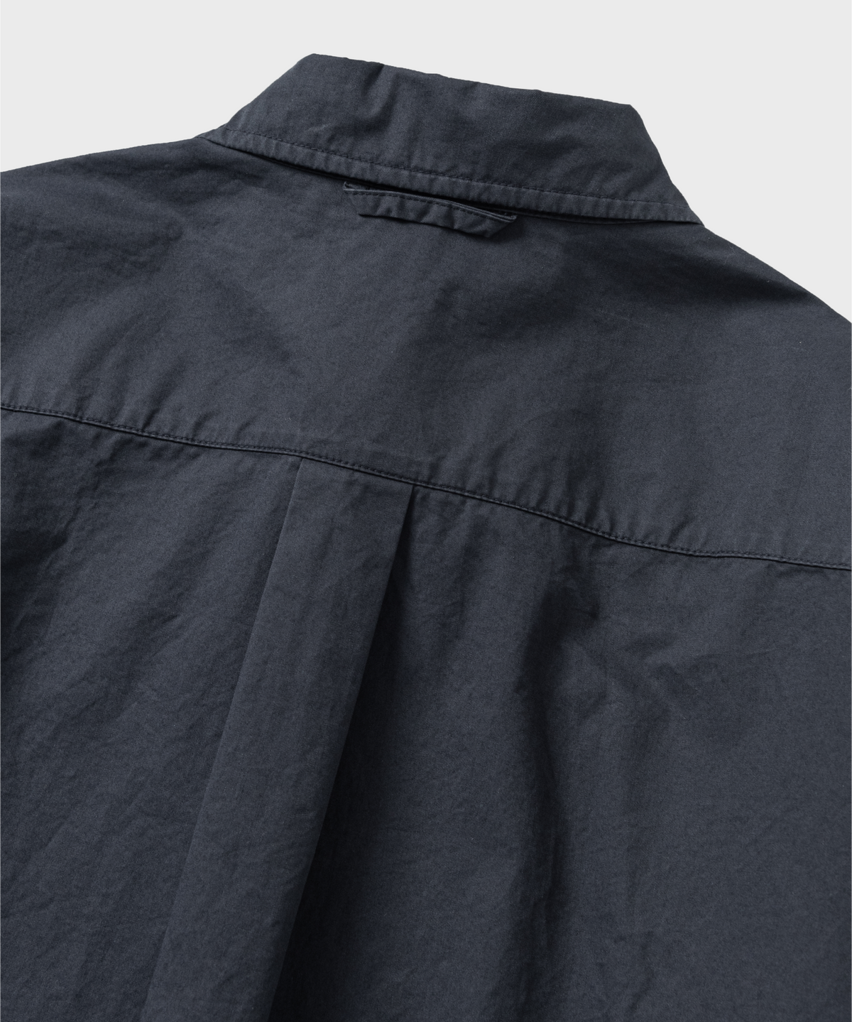 넌블랭크(NONBLANK) COTTON DRILL LS 셔츠_DARK NAVY