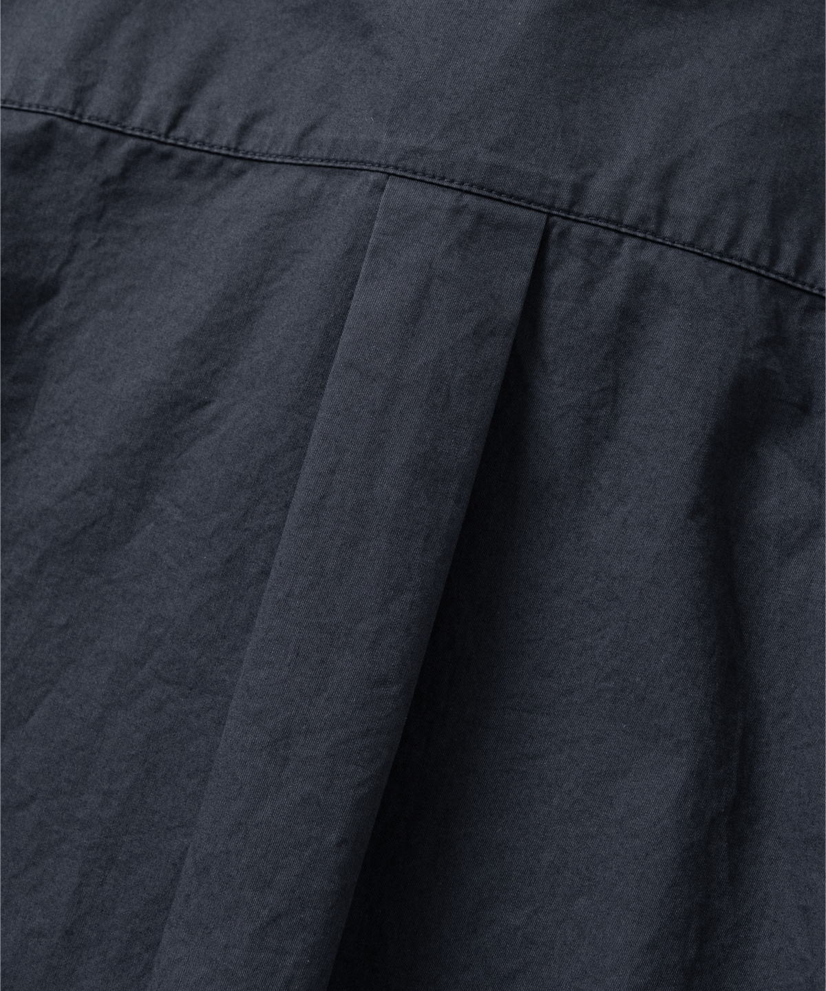 넌블랭크(NONBLANK) COTTON DRILL LS 셔츠_DARK NAVY