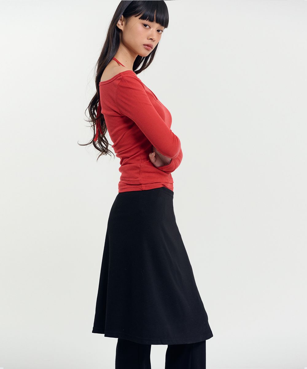 パンツ MISEKI SEOUL Draped shirt skirt pants Miseki seoul】Unbalanced layered skirt | OUR BRAND,Miseki